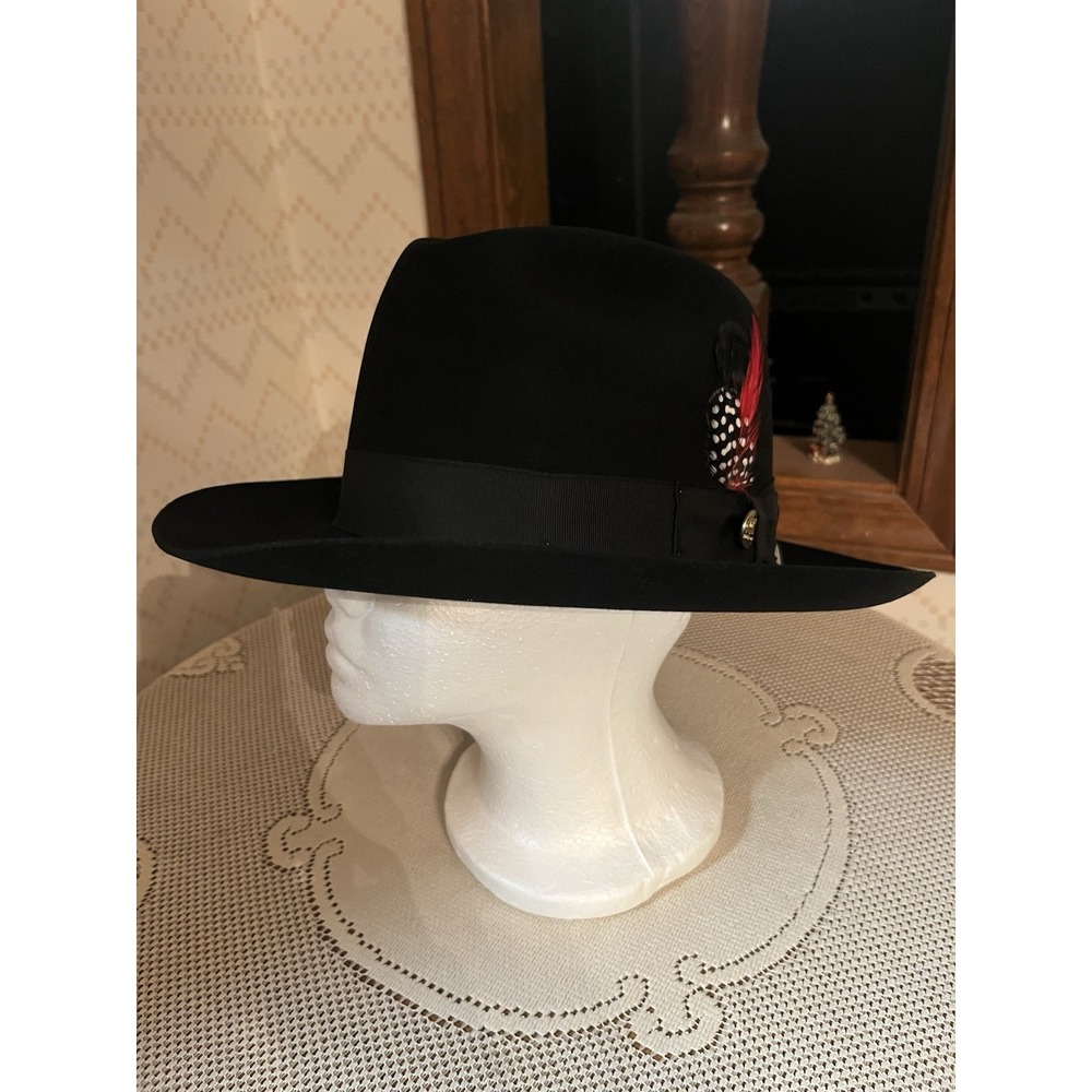 Stetson "Obsidian" Excellent Quality Beaver/Chinchilla Black 7 3/4